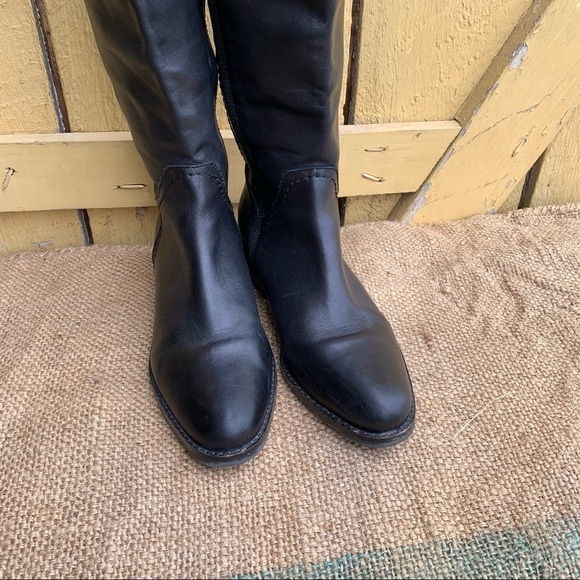 Arturo Chiang Darren Leather Tall Zip Riding Boots - Picture 2 of 7